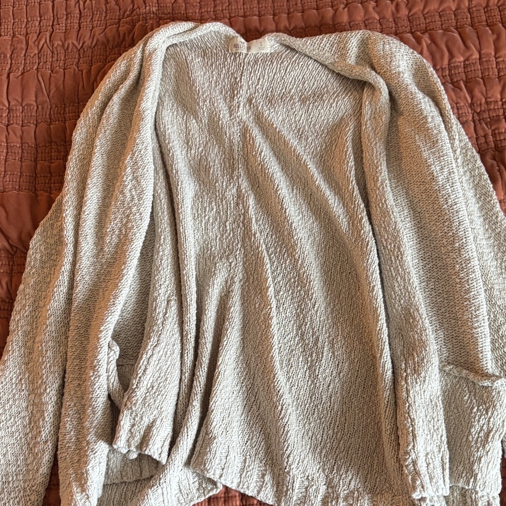 Textured Cream Hollister Cardigan